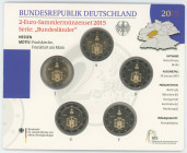 Germany - FRG Annual Coin Set of 5 x 2 Euro 2015