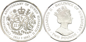 Guernsey 2 Pounds 1993 NGC PF69 ULTRA CAMEO