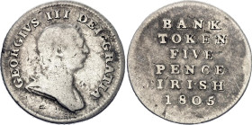 Ireland Bank of Ireland Token 5 Pence 1805