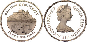 Jersey 25 Pence 1977
