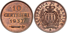 San Marino 10 Centesimi 1937 R