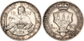 San Marino 10 Lire 1937 R