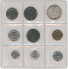 San Marino Annual Coin Set of 9 Coins 1977 R