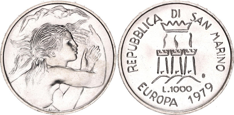 San Marino 1000 Lire 1979

KM# 98, N# 13724; Silver 14.6 g.; European Unity; U...