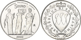 San Marino 5 Euro 2003 R