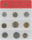 Vatican Set of 9 Coins 1975