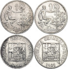 Czechoslovakia 2 x 10 Korun 1931 - 1932