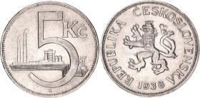 Czechoslovakia 5 Korun 1938
