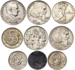 Czechoslovakia Lot of 9 Coins 1942  - 1969