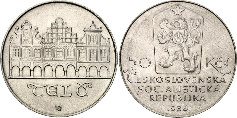 Czechoslovakia 50 Korun 1986

KM# 124, N# 20195; Silver; City of Telč; Mintage...