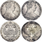 Austria 2 x 1 Taler 1780 SF Restrike