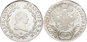 Austria 20 Kreuzer 1806 B