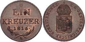 Austria 1 Kreuzer 1816 A