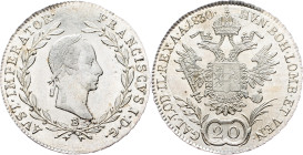 Austria 20 Kreuzer 1830 B