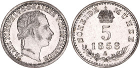 Austria 5 Kreuzer 1858 A