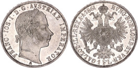 Austria 1 Florin 1861 A