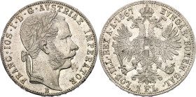 Austria 1 Florin 1867 B