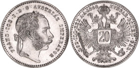 Austria 20 Kreuzer 1868
