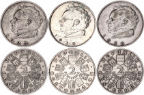 Austria 3 x 2 Schilling 1928