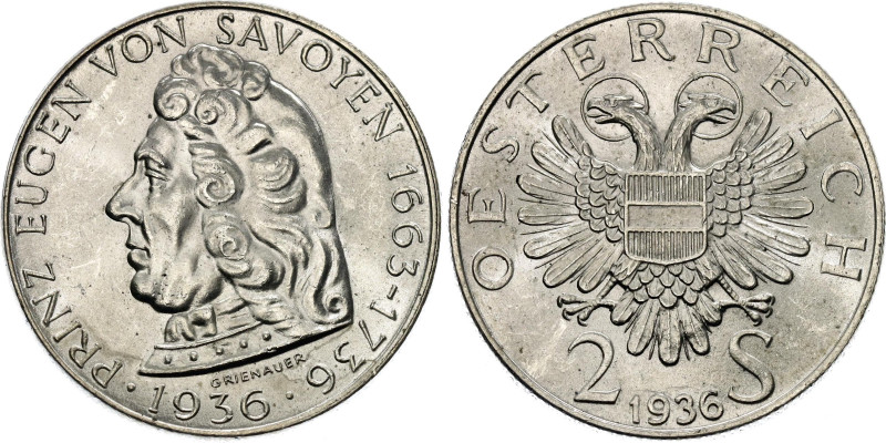 Austria 2 Schilling 1936

KM# 2858, N# 12323; Silver; 200th Anniversary of the...