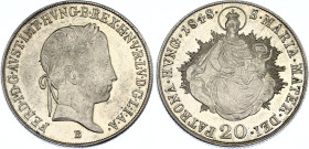 Hungary 20 Krajczar 1848 B