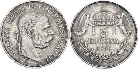 Hungary 5 Korona 1900 KB