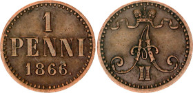 Russia - Finland 1 Penni 1866