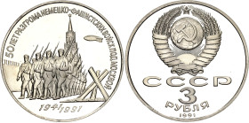 Russia - USSR 3 Roubles 1991