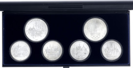Russia - USSR Mint Set of 6 Coins 1977 ЛМД Olympic Games Moscow