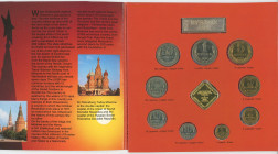 Russia - USSR Annual Coin Set of 9 Coins & Token 1991 ММД