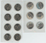 Russian Federation 14 x 25 Roubles 2011  - 2012
