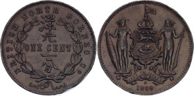 British North Borneo 1 Cent 1889 H