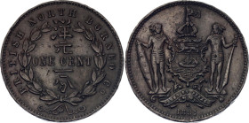 British North Borneo 1 Cent 1891 H