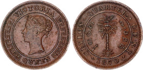 Ceylon 1/4 Cent 1870