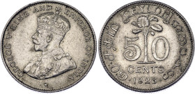 Ceylon 50 Cents 1926