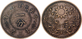 China Manchurian Provinces 1 Fen 1929 (18)