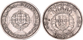 East Timor 2-1/2 Escudo 1970