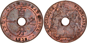 French Indochina 1 Centime 1938 A