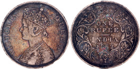 British India 1 Rupee 1862
