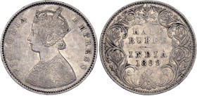 British India 1/2 Rupee 1899