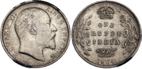 British India 1 Rupee 1904