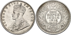 British India 1 Rupee 1918