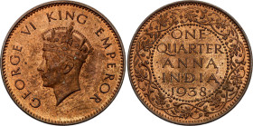 British India 1/4 Anna 1938