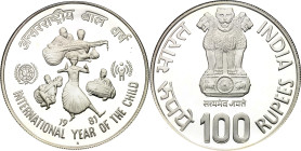 India 100 Rupees 1981 NGC PF67 ULTRA CAMEO