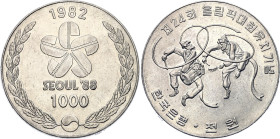 South Korea 1000 Won 1982