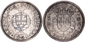 Macao 5 Patacas 1952