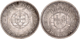 Macao 5 Patacas 1971