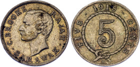Sarawak 5 Cents 1915 H