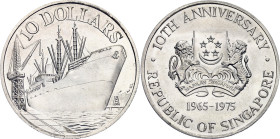 Singapore 10 Dollars 1975