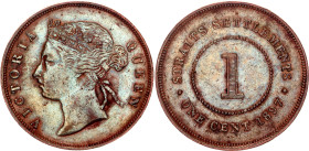 Straits Settlements 1 Cent 1897